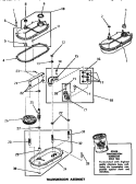 TRANSMISSION ASSY Diagram and Parts List for DA6070  Amana Washer