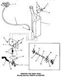 RESERVOIR & DRAIN VALVE Diagram and Parts List for DA6070  Amana Washer