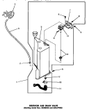 RESERVOIR & DRAIN VALVE Diagram and Parts List for DA3211  Amana Washer