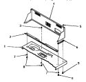 CONTROL HOOD Diagram and Parts List for DA6120  Amana Washer