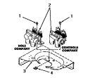 MIXING VALVES Diagram and Parts List for DA6120  Amana Washer