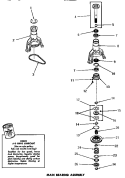 MAIN BEARING ASSY Diagram and Parts List for DA6120  Amana Washer