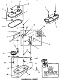 TRANSMISSION ASSY Diagram and Parts List for DA6120  Amana Washer