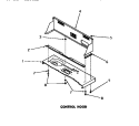 CONTROL HOOD Diagram and Parts List for DA6123  Amana Washer