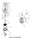 23907 AND 24304 PUMP ASSEMBLIES Diagram and Parts List for DA6123  Amana Washer