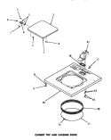 CABINET TOP & LOADING DOOR Diagram and Parts List for DA6123  Amana Washer
