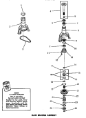 MAIN BEARING ASSY Diagram and Parts List for DA6123  Amana Washer