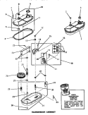 TRANSMISSION ASSY Diagram and Parts List for DA6123  Amana Washer