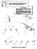 POWER CORD, WIRE & TERMINALS Diagram and Parts List for DA6123  Amana Washer