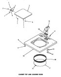 CABINET TOP & LOADING DOOR Diagram and Parts List for DA3820  Amana Washer