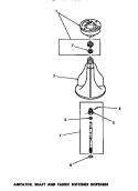 AGITATOR, SHAFT & FABRIC SOFTENER DISP Diagram and Parts List for DA3820  Amana Washer