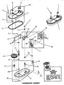 TRANSMISSION ASSY Diagram and Parts List for DA3820  Amana Washer
