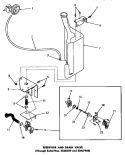 RESERVOIR & DRAIN VALVE Diagram and Parts List for DA3820  Amana Washer