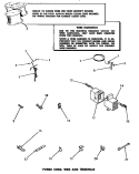 POWER CORD, WIRE & TERMINALS Diagram and Parts List for DA3820  Amana Washer