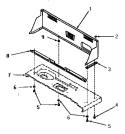 CONTROL HOOD Diagram and Parts List for FA9211  Amana Washer