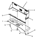 CONTROL HOOD Diagram and Parts List for FA9151  Amana Washer