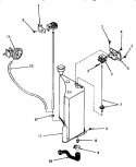 PRESSURE SWITCH, RESERVOIR & DRAIN VALVE Diagram and Parts List for FA9151  Amana Washer