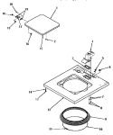 CABINET TOP AND LOADING DOOR Diagram and Parts List for FA9101  Amana Washer