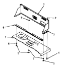 CONTROL HOOD Diagram and Parts List for FA9101  Amana Washer