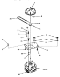 MOTOR, FLUID DRIVE AND PUMP BELT Diagram and Parts List for FA9101  Amana Washer