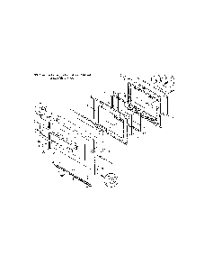 Door Diagram and Parts List for 79075904993  Kenmore Range