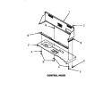 Part Location Diagram of 26820L Whirlpool CONTROL HOOD, ALMOND