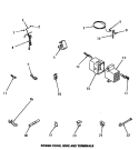 POWER CORD, WIRE & TERMINALS Diagram and Parts List for FA0620  Amana Washer