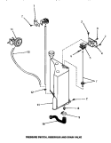 PRESSURE SWITCH, RESERVOIR & DRAIN VALVE Diagram and Parts List for FA6191  Amana Washer