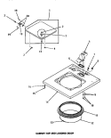 CABINET TOP & LOADING DOOR Diagram and Parts List for FA2950  Amana Washer