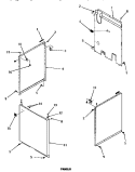 PANELS Diagram and Parts List for FA3820  Amana Washer