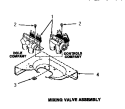 MIXING VALVE ASSY Diagram and Parts List for FA3820  Amana Washer