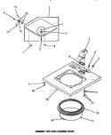 CABINET TOP & LOADING DOOR Diagram and Parts List for FA6610  Amana Washer