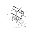 CONTROL HOOD Diagram and Parts List for FA6610  Amana Washer