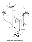 PRESSURE SWITCH, RESERVOIR & DRAIN VALVE Diagram and Parts List for FA6610  Amana Washer