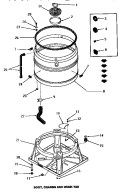 BOOT, CHASSIS & DRAIN TUB Diagram and Parts List for FA4200  Amana Washer
