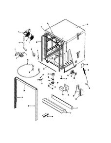 Tub Diagram and Parts List for MDB8551AWB  Maytag Dishwasher