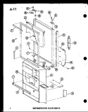 REF DOOR PARTS Diagram and Parts List for ESBFC16C P6023516C Amana Refrigerator