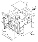 CABINET SECTION Diagram and Parts List for AO27SE1 P1132336N Amana Wall Oven