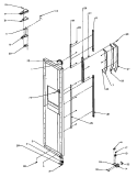 FZ DOOR HINGE AND TRIM PARTS Diagram and Parts List for SSD22NL P1181302W L Amana Refrigerator