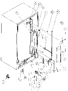 Cabinet Back Diagram and Parts List for 36798-P1152602W  Amana Refrigerator
