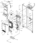 EVAP AND AIR HANDLING Diagram and Parts List for SPD25AW P1162435W W Amana Refrigerator