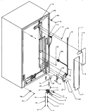 CABINET BACK Diagram and Parts List for SPD25AW P1162435W W Amana Refrigerator
