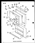 FZ DOOR PARTS Diagram and Parts List for ESBFC16C P6023516C Amana Refrigerator