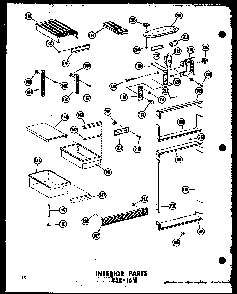 Section 1 Diagram and Parts List for ESRF-16W-C-P60303-23WC  Amana Refrigerator