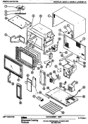 Part Location Diagram of M2D601 Whirlpool Rack Support Set