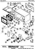 Page 1 Diagram and Parts List for CA1450A  Amana Microwave