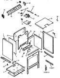 CABINET SECTION Diagram and Parts List for RSS356UL P1130975N L Amana Range
