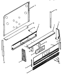 CONTROL PANEL ASSY Diagram and Parts List for RSS356UL P1130975N L Amana Range