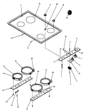 Part Location Diagram of 307743B Whirlpool COOKTOP, CERAMIC