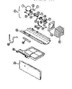 Compressor Diagram and Parts List for MTF2155BRN  Maytag Refrigerator